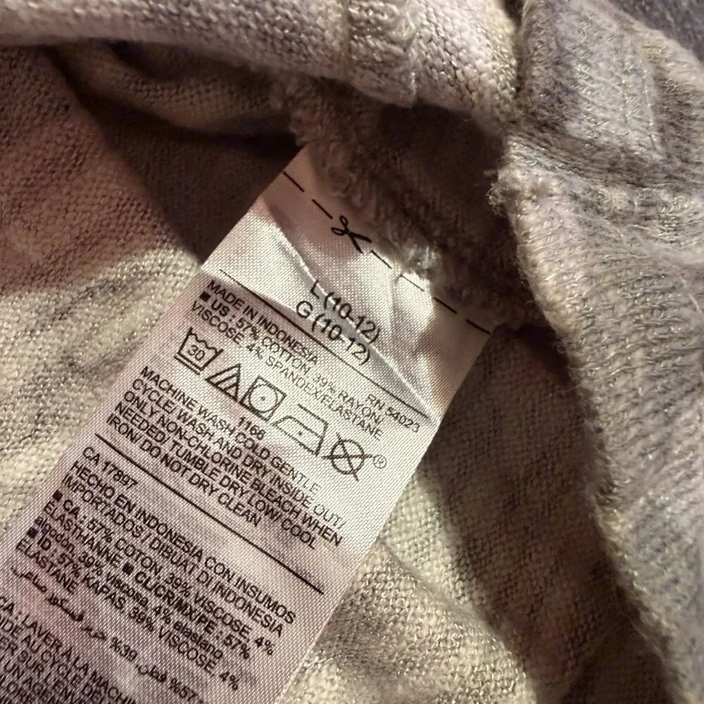 Old Navy Girls Sweater L Large 10/12 Green Camo Army Pullover Hoodie Kids
